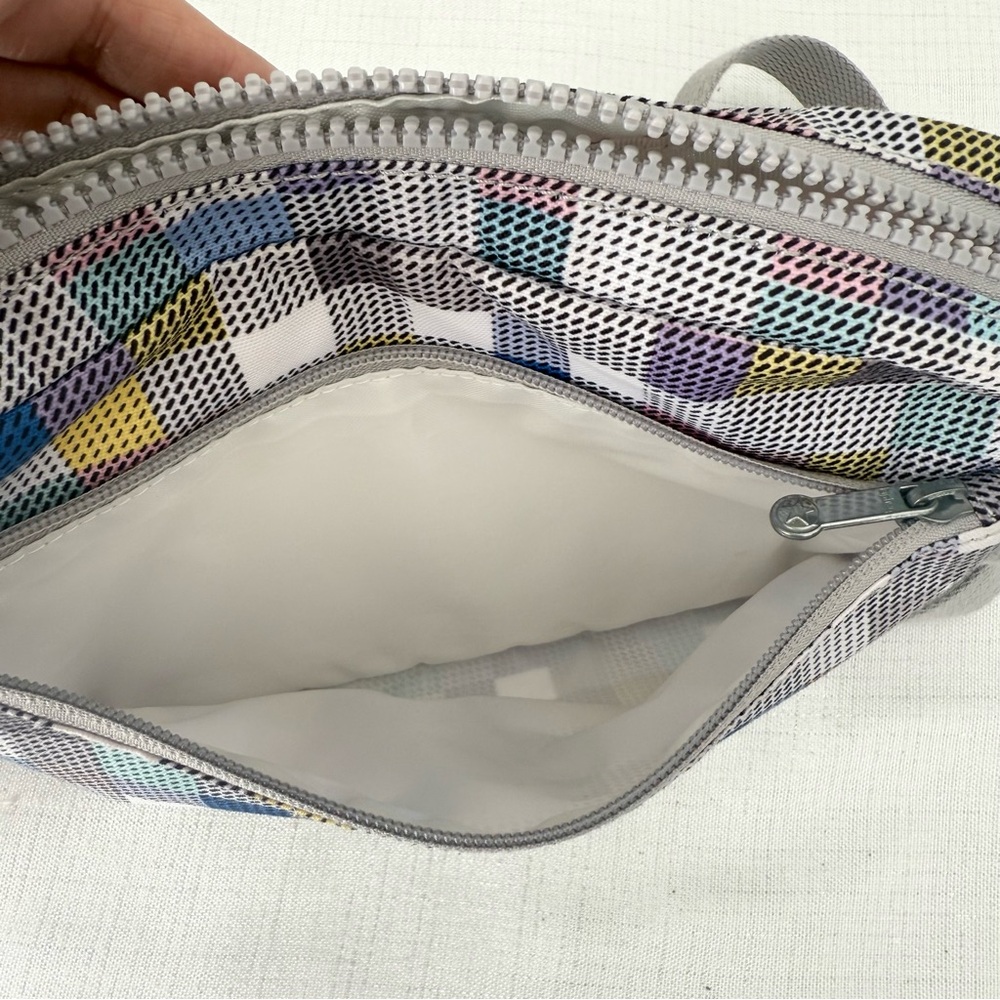 Kipling Keefe Checkered Multi Color Pattern Cross… - image 6